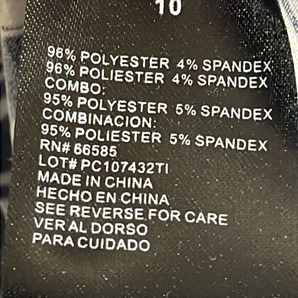 NWOT Perceptions Woman Navy and White Dress. Size 10 M medium - Picture 7 of 8